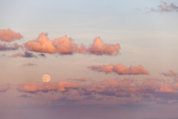 Image showing Mediterranean moonrise