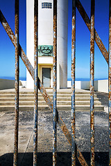 Image showing   in the blue   arrecife teguise lanzarote spain