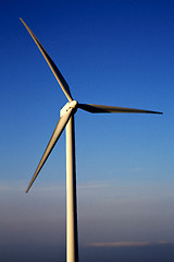 Image showing  wind turbines anhe sky in  isle of lanzarote spain 