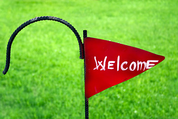 Image showing Welcome