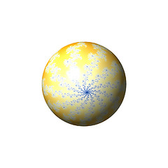 Image showing Yellow Abstract Globe