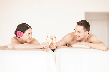 Image showing couple in spa