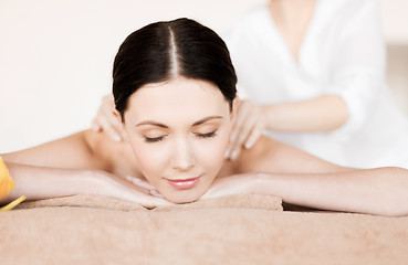 Image showing woman in spa