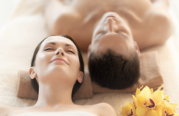 Image showing couple in spa