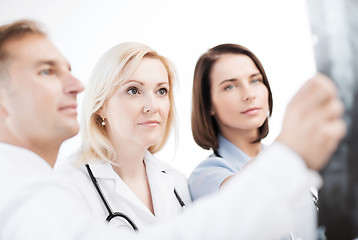 Image showing doctors looking at x-ray