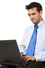 Image showing Man working on laptop