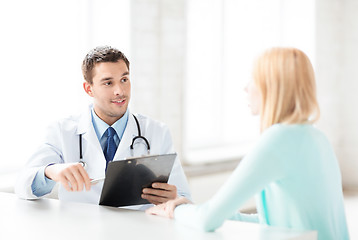 Image showing male doctor with patient