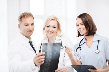 Image showing doctors looking at x-ray