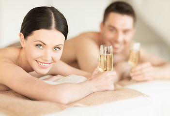 Image showing couple in spa