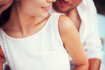 Image showing couple in shades at sea side