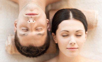 Image showing couple in spa