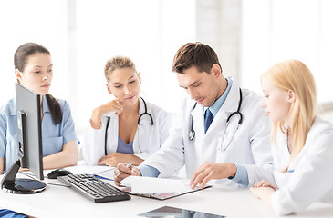 Image showing team or group of doctors working