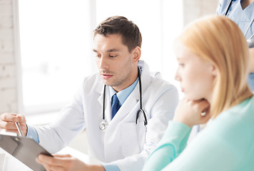 Image showing male doctor with patient