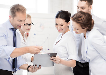 Image showing business team discussing something in office