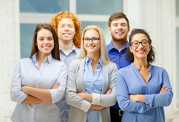 Image showing happy creative team in office