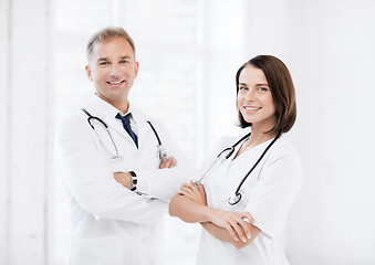 Image showing two young attractive doctors