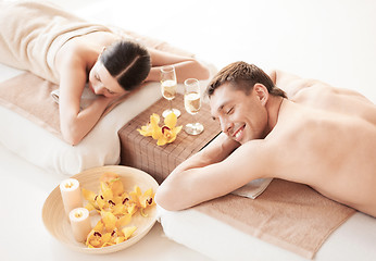 Image showing couple in spa