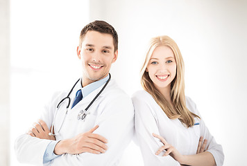 Image showing two young attractive doctors