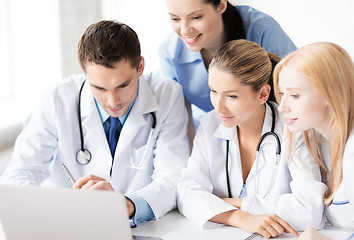 Image showing team or group of doctors working