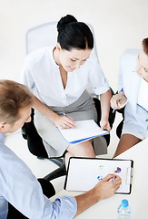 Image showing business team having discussion in office