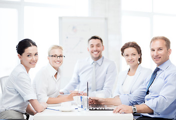 Image showing business team having meeting in office