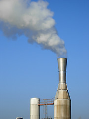 Image showing Factory pipes, pollution # 01