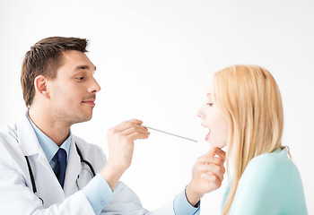 Image showing male doctor with patient