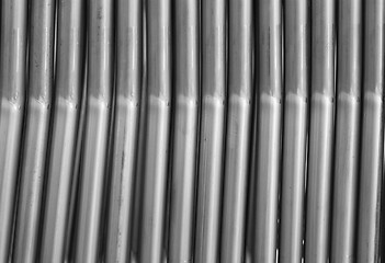 Image showing Parallel steel tubes