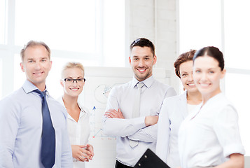 Image showing friendly business team in office