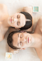 Image showing couple in spa