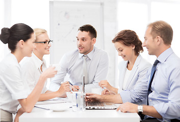 Image showing business team having meeting in office