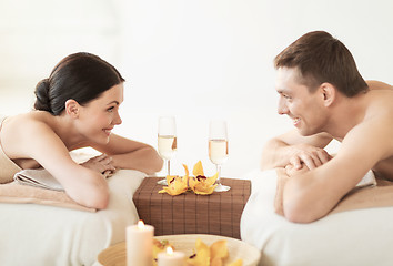 Image showing couple in spa