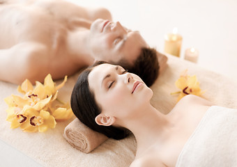 Image showing couple in spa