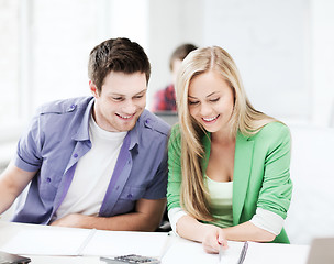 Image showing students doing mathematics at school