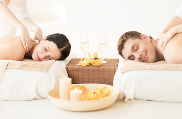 Image showing couple in spa