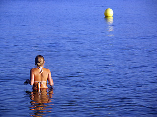 Image showing 6- Young woman bath