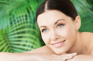 Image showing smiling woman in spa salon