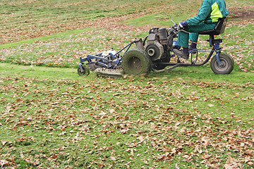 Image showing Mowing grass_2