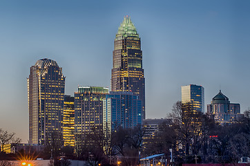 Image showing early morning in charlotte nc