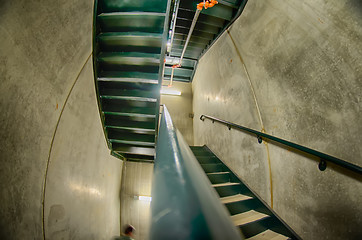 Image showing concrete stairwell, staircase,fire exit