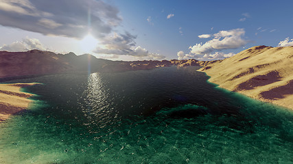 Image showing 3d computer generated landscape