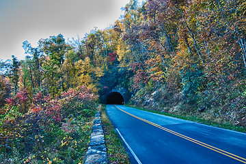 Image showing scenics around blue ridge parkway north carolina