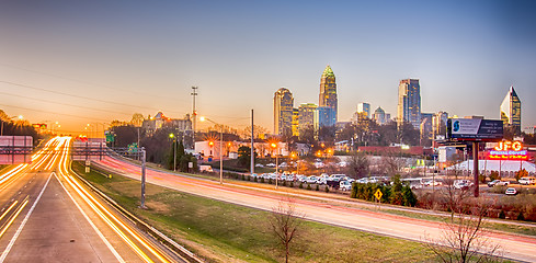 Image showing early morning in charlotte nc