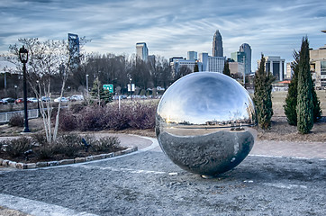 Image showing view of charlotte nc skyline from midtown park