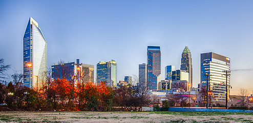 Image showing early morning in charlotte nc