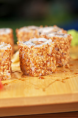 Image showing sesame sushi rolls