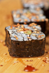 Image showing sesame sushi rolls