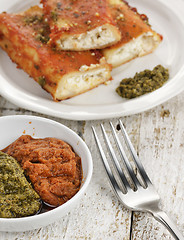 Image showing Tomato Sauce And Basil Pesto 