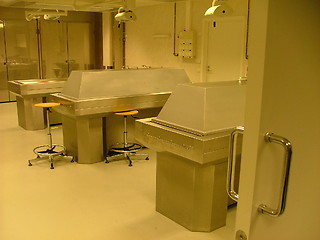 Image showing autopsy room in a medical faculty