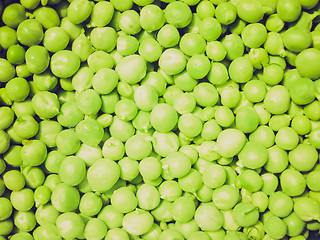 Image showing Retro look Peas picture